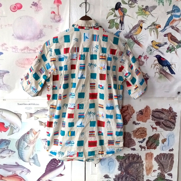 Tuttle Golf Collection Men's Medium Button Down Short Sleeve Shirt - Picture 3 of 4